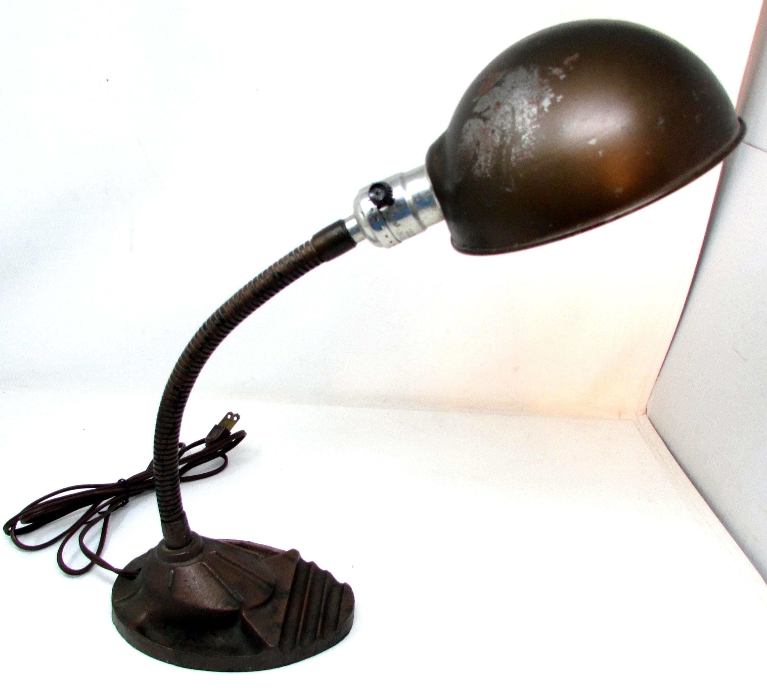 Art Deco Gooseneck Desk Lamp