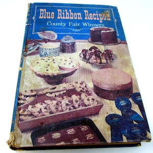 Vintage Cook Book Blue Ribbon Recipes County Fair Winners 1968 Cook Book Bridal Shower