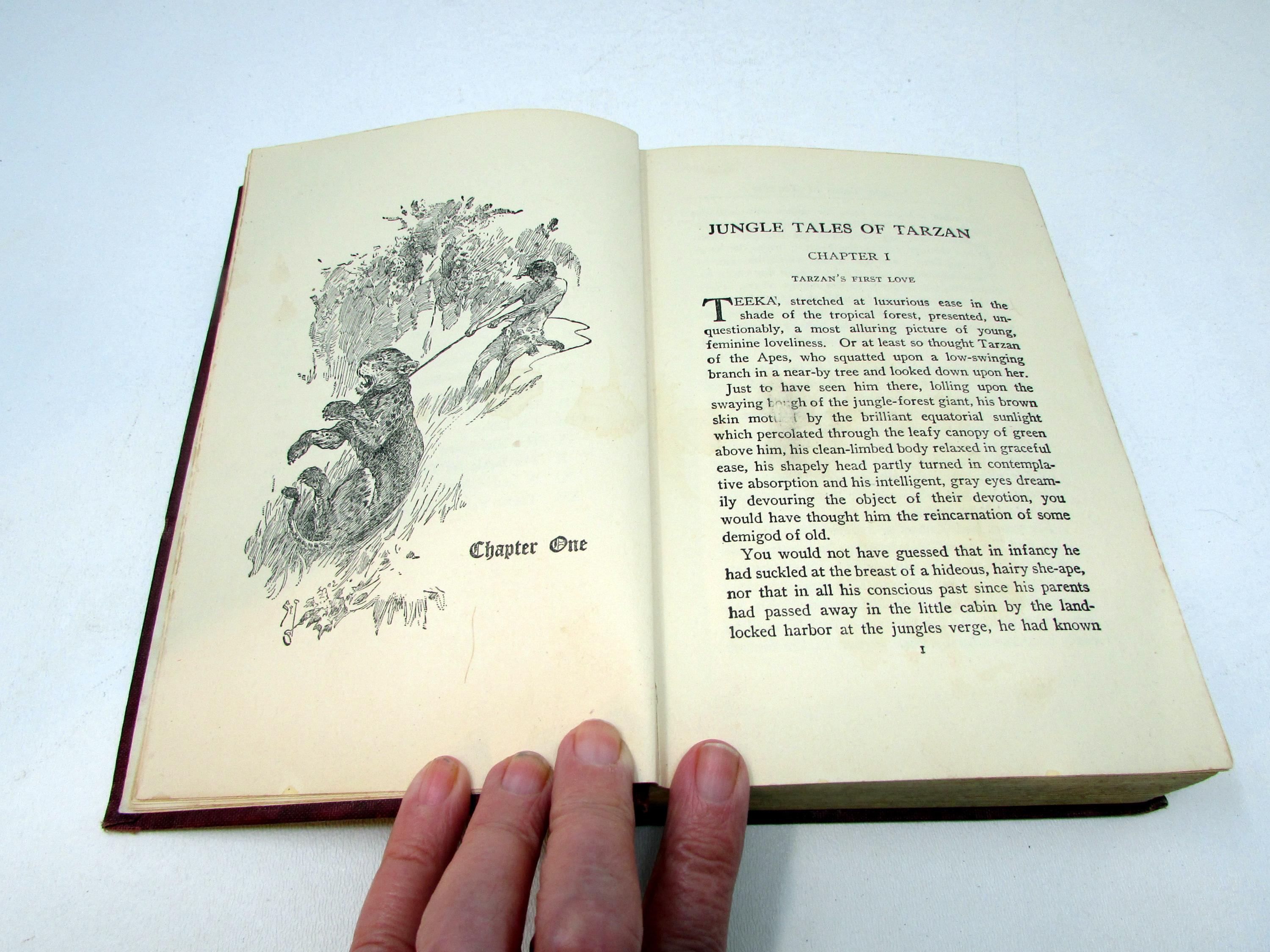 Vintage Tarzan Book – Jungle Tales, 1919 Edgar Rice Burroughs - Etsy