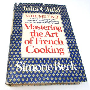 Vintage French Cook Book Mastering the Art of French Cooking 1970 Vol 2  First Edition by Julia Child Simone Beck Classic Cooking Technique