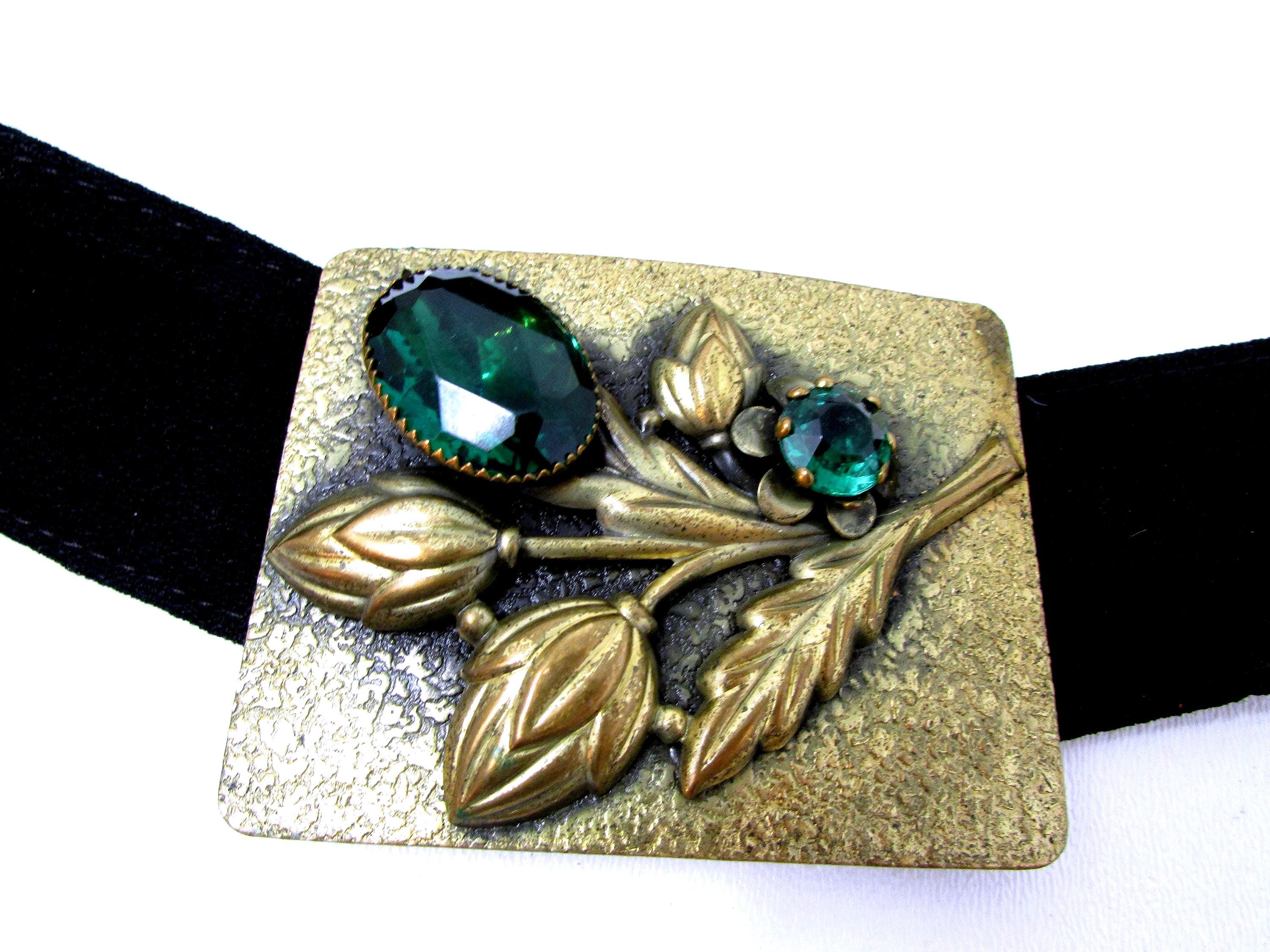 Sash Buckle Gold Tone Floral Design w/Dancing Lady Flower Girl Belt - Etsy main image 2