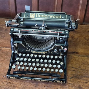 Antique Underwood No. 5 Typewriter: Working Vintage Model With