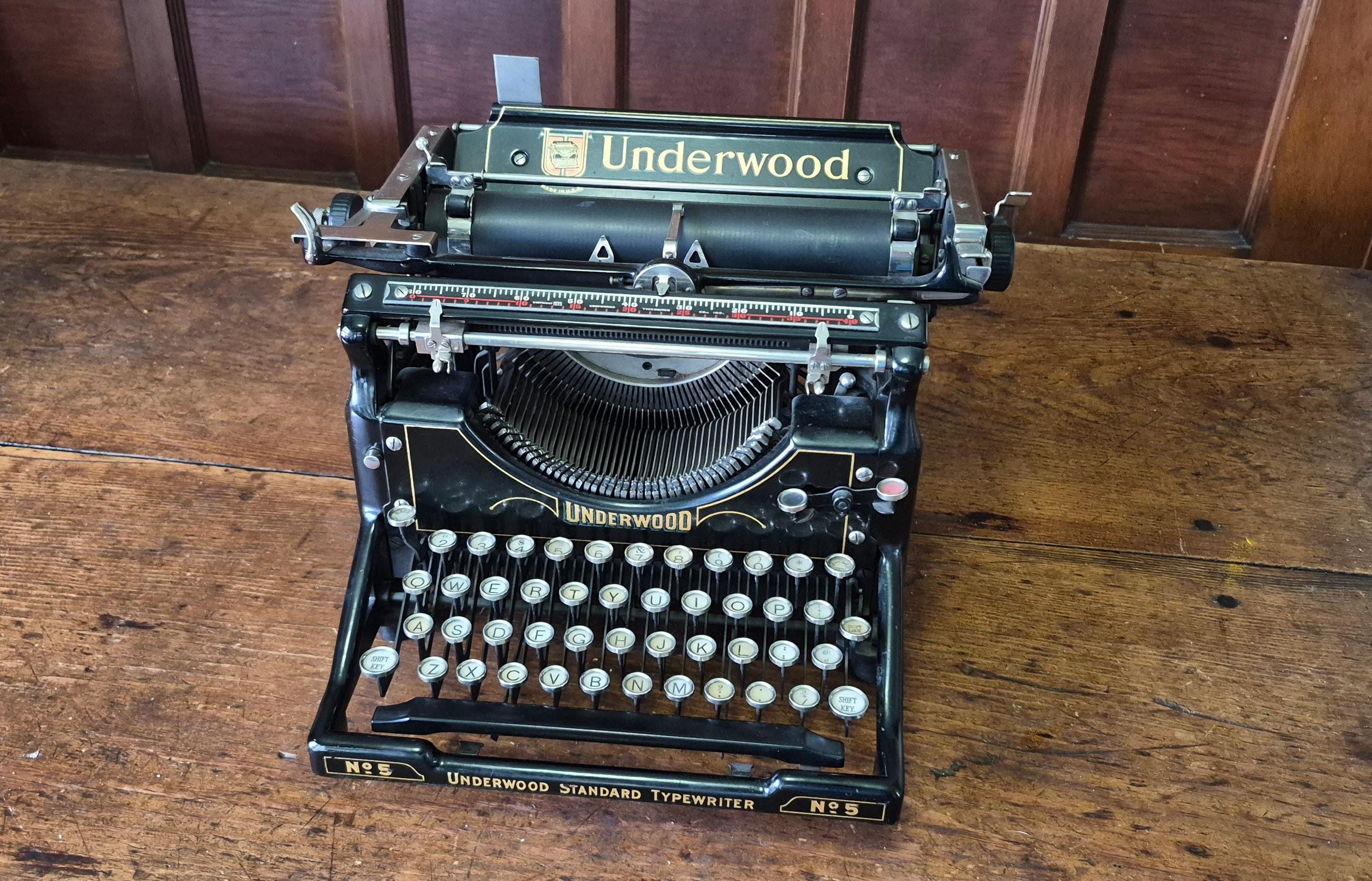 Antique Underwood No. 5 Typewriter: Working Vintage Model With