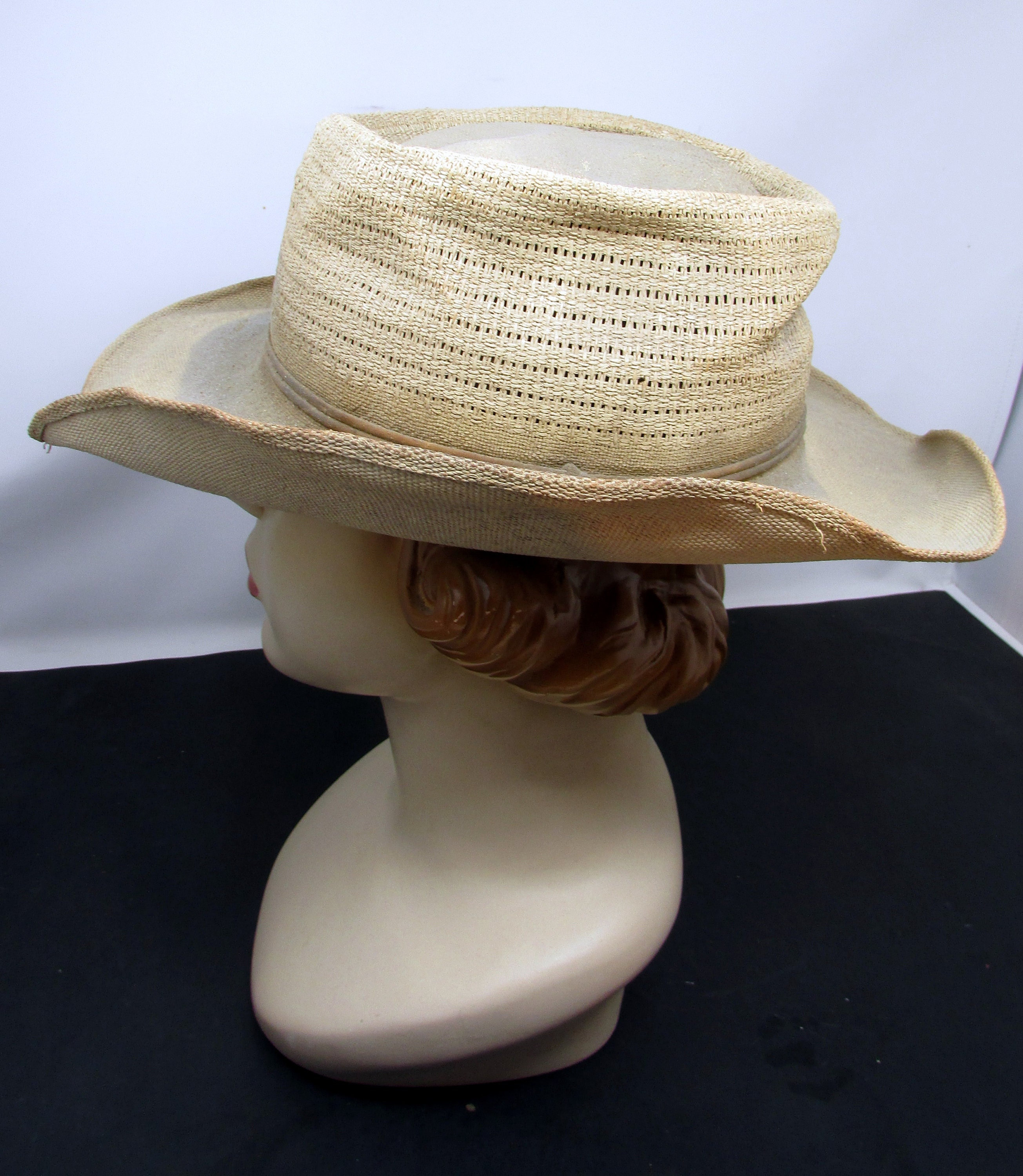Vintage Farm Hand Straw Hat Real Cowboy Ranch Hand Hat Size 7 | Etsy
