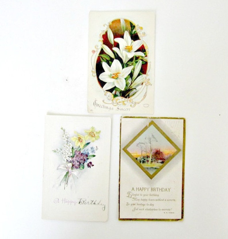 Antique Easter Card Postcards Lot of 12 1909 to 1922 postmarks