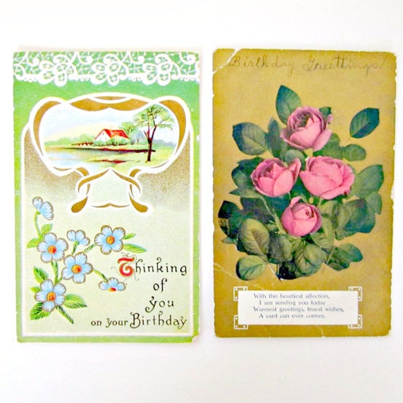 Antique Easter Card Postcards Lot of 12 1909 to 1922 postmarks