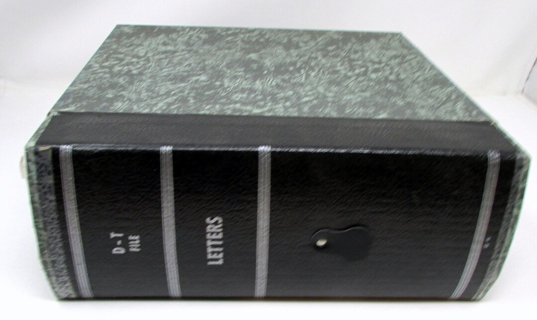 Antique File Box Organizer Box Vintage File Box Storage Letter Etsy