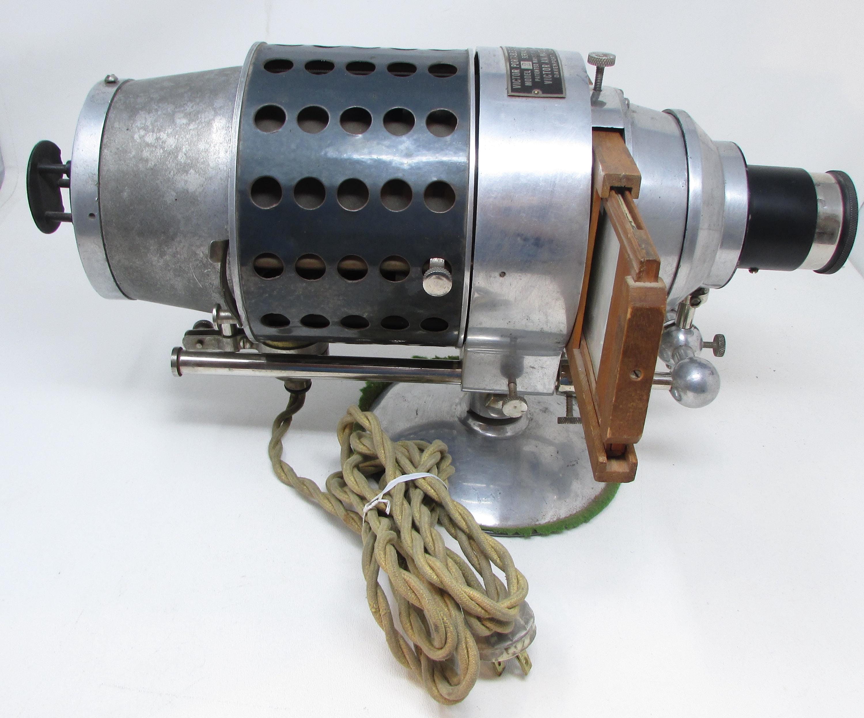 Vintage Magic Lantern Antique Glass Slide Projector Victor