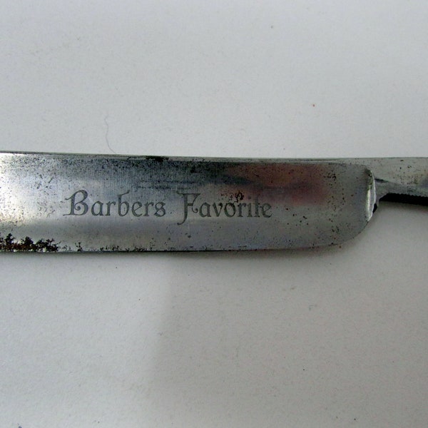 Vintage ERN RAZOR Antique Barber's Favorite Straight Razor Wald Germany 411 ERN Razor Barber Shop Collectible Shave Straight Edge Vintage