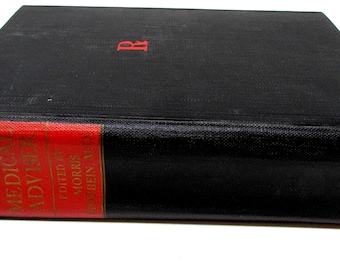 Vintage  Medical Book 1942 Book RX Modern Medical Advisor by Morris Fishbein, M.D. Health Book Great Graphics