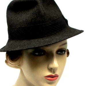 Vintage Italian Fedora Barsalino Cappelleria Colonna Roma Hat Brown Hat Size 4 1/2 or 7 US Mens Perfect size for ladies