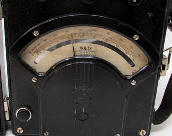 Vintage Bakelite Westinghouse Watt Meter Direct Current Voltmeter 1940s Gadgets