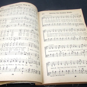 Vintage Sheet Music Uncle Sam&#39;s School Songs (Vol. 1 and 2 Combined) Antique Song Book 1904 School Song Book Vintage Songs Sheet Music