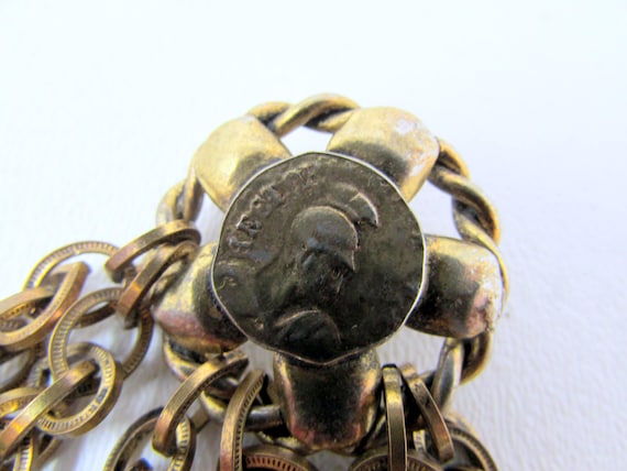 Vintage Adele Simpson Chatelaine Brooch 1950s Asy… - image 2