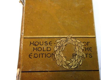 1882 Owen Meredith Poems, Household Edition – Antiker Gedichtband