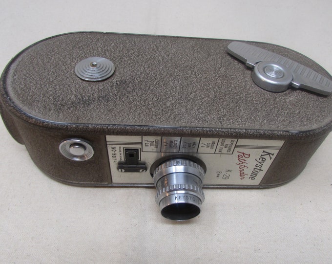 Vintage 8mm Movie Camera Keystone Pathfinder K-29 Works Movie Prop Film ...