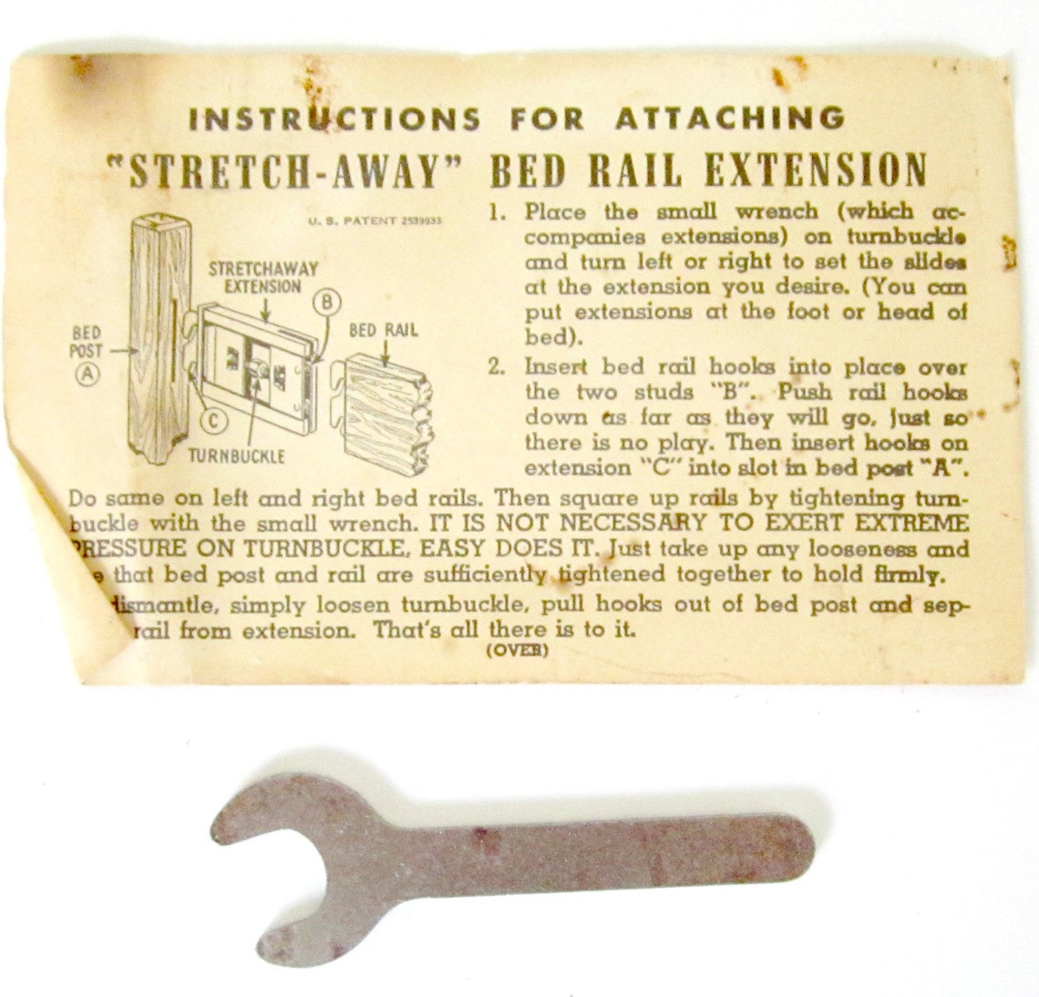 Vintage Bed Rail Extensions pair stretchaway bed rail extends Etsy