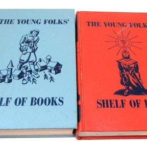 Set di libri Junior Classics del 1961 – Storie e racconti di eroi che non invecchiano mai – Collier Illustrated Children&#39;s Literature