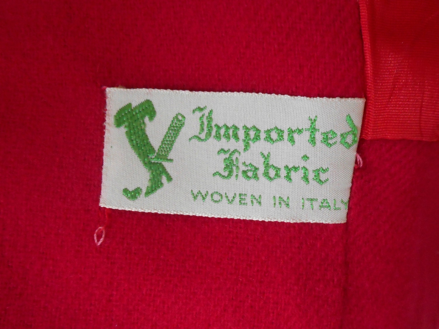 ITALIAN 1960's woven wool coat main image 1