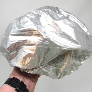 Vintage Swim Cap / 1950's / Kleinert's / Sava-Wave Silver Foil Like Zsa Zsa Gabor Style 1950s Hollywood Glamor Retro Rubber Swimming Cap