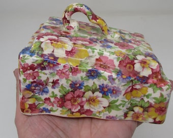 Vintage ROYAL WINTON GRIMWADES Summertime Floral Chintz Cheese Butter Dish Lid Only