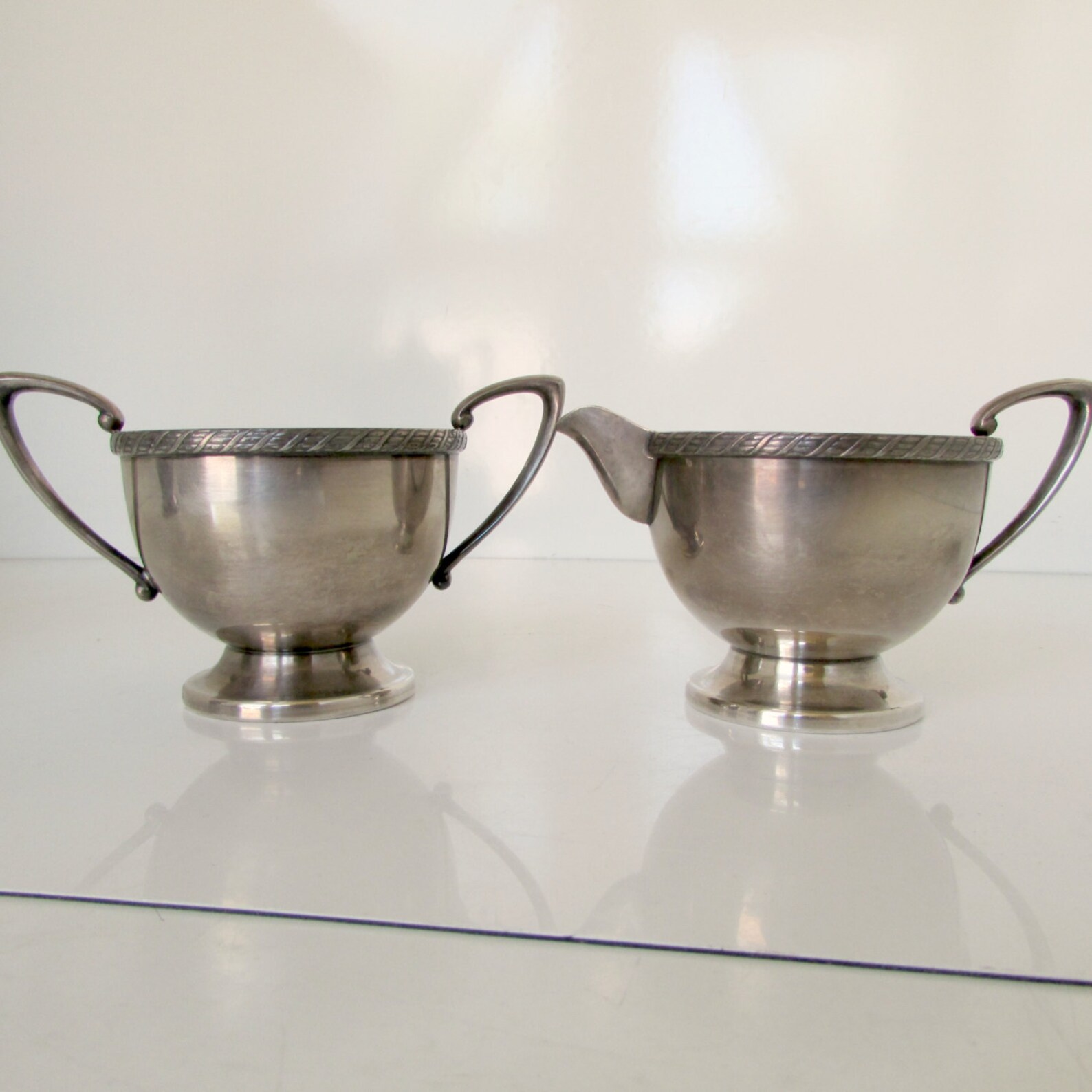 Art Deco Silver Plate Coffee Server With Cream and Sugar and Etsy