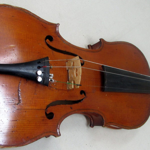 Antique Neuner and Hornsteiner 4/4 Violin & Case Mittenwald Baiern Dated 1921 Rebuilt in 1927 Labeled Full Size 4/4 24inches