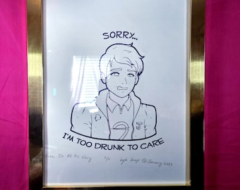 SDV Stardew Valley Shane Handmade Print | 11" x 14" Screen Print on Bristol