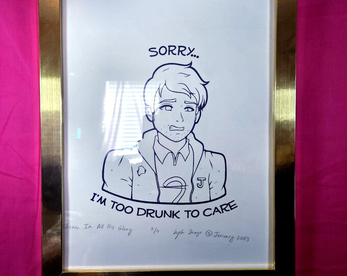 SDV Stardew Valley Shane Handmade Print | 11
