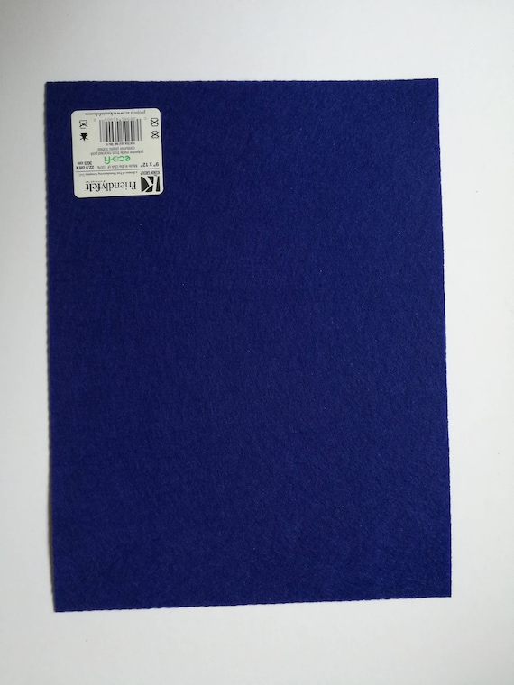 Sheet of Stiff Felt / Stiff Navy Ecofi Felt 