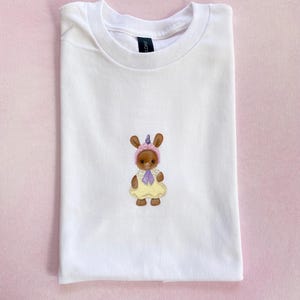 Hand-Painted Calico Critter T-Shirt: Women&#39;s Custom Sylvanian Families Tee