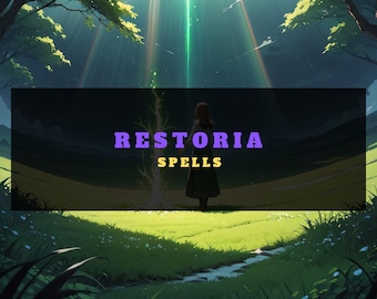 Spells - Restoria (Blend of 3 Spells) - Positivity, Mental Stability, Healing & Growth