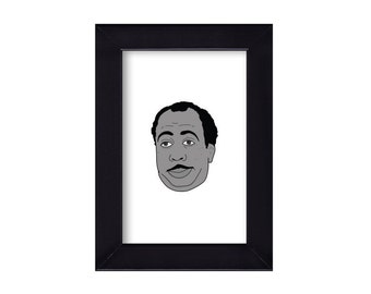 4 x 6 Framed Stanley Hudson / The Office Portrait