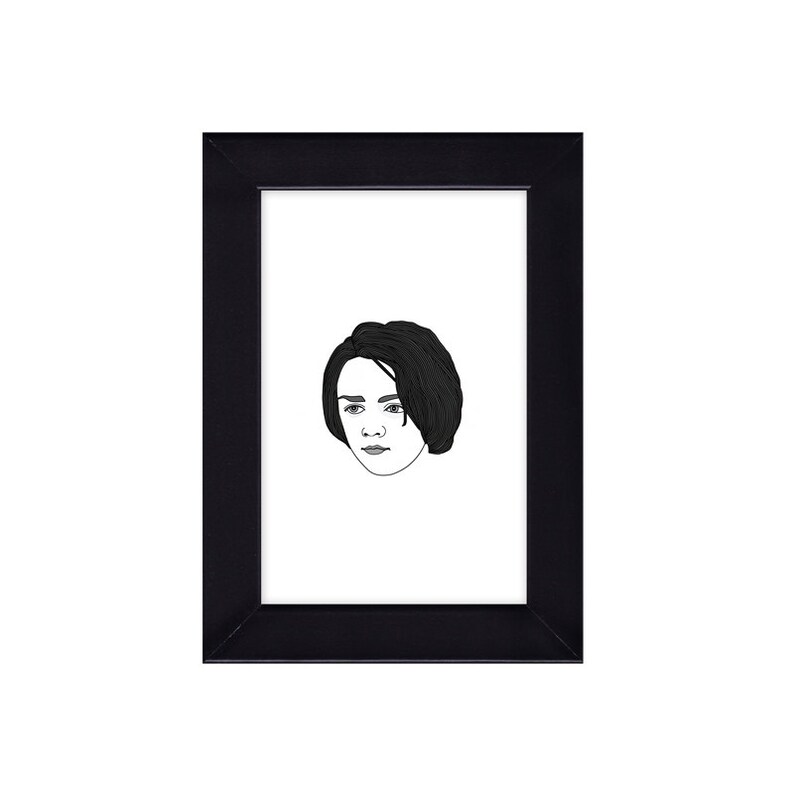 4 x 6 Framed Arya Stark / Game of Thrones Portrait image 1