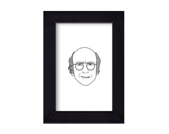 4 x 6 Larry David / Curb Your Enthusiasm / Seinfeld  Portrait