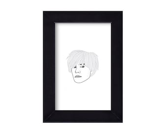 4 x 6 Andy Warhol Portrait