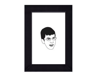 4 x 6 Framed McLovin / Superbad / Fogell / Christopher Charles Mintz-Plasse Portrait