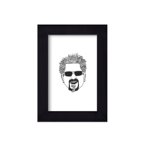 4 x 6 Guy Fieri / Food Network Portrait