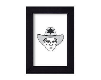 4 x 6 Framed Ralphie / Cowboy / A Christmas Story Portrait