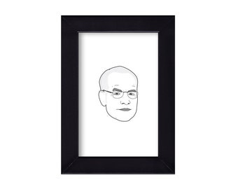 4 x 6 Framed Tim Gunn | Project Runway Portrait