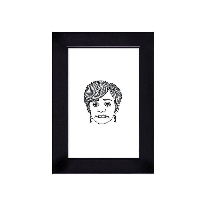 Jerri Blank strangers With Candy Print of Acrylic Portrait 