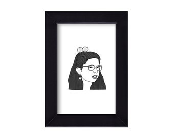 4 x 6 Framed Dawn Weiner / Welcome to the Dollhouse portrait