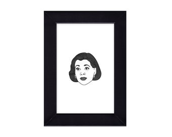 4 x 6 enmarcado Lucille Bluth / Arrested Arrested Development Portrait