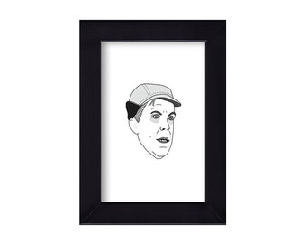 4 x 6 Framed Jud Crandall / Pet Sematary / Fred Gwynne Portrait