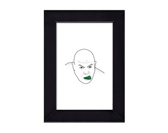 4 x 6 Framed George The Animal Steele WWE / WWF Portrait