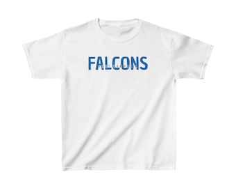 KIDS - White Fort Campbell Falcons -- Kids Heavy Cotton™ Tee