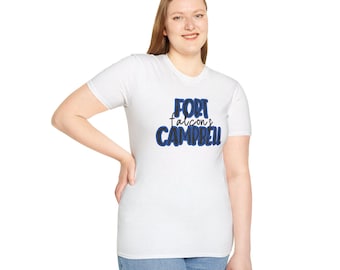 Fort Campbell Falcons blue outline - Unisex Softstyle T-Shirt
