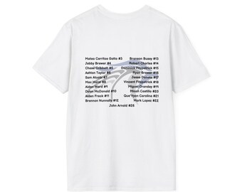 Boys Soccer Team Roster 24-25 - Unisex Softstyle T-Shirt