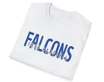 Fort Campbell Falcons banner shirt --- Unisex Softstyle T-Shirt