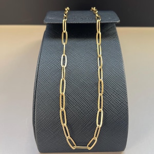 Gold Link Chain Necklace, Paperclip Necklace, Gold Link Chain, Paperclip Chain Necklace, Everyday Chain Necklace, Layering Link Necklace